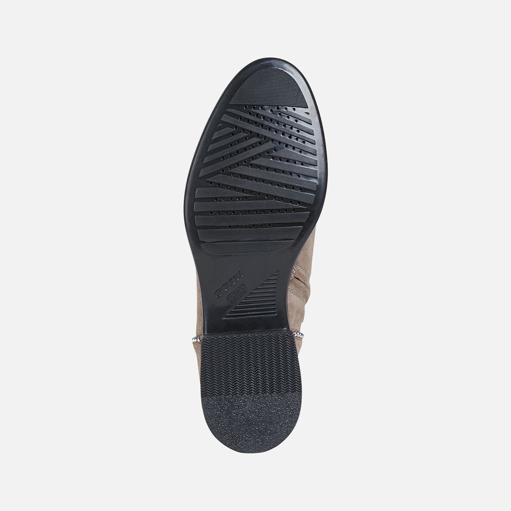 Botins Geox Senhora Bege Escuro - Resia - AXIJQ0875